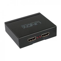 Multiplicator Lindy 4K HDMI 1.4 UHD 2 Porturi Negru