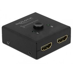 Switch Delock Bidirectional HDMI Compact 4k60Hz Negru