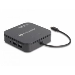 Docking Station Delock Thunderbolt 3 la DisplayPort 8K30Hz MST/HDMI/USB/LAN/Audio/PD 3.0 Negru