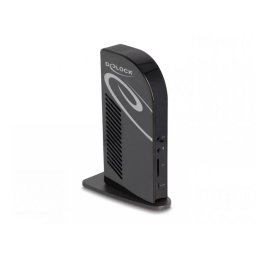 Docking Station Delock USB type C la 3xHDMI/3xDisplayport 4K/USB Hub/LAN/SD/Audio/PD 96W Negru