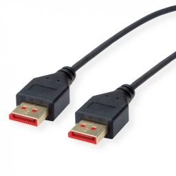 Cablu ROLINE Displayport 8K@60Hz/4K@120Hz Slim T-T 1.5m Negru