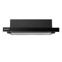 Hota Telescopica Heinner HTCH-MD400GBK 400mc/h 1 Motor 2 Trepte Putere Lumina LED Sticla Negru