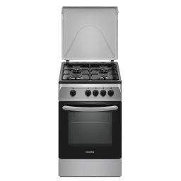 Aragaz NobelTek Cooking NLT 5551S/G1 Gaz Siguranta Plita si Cuptor Argintiu