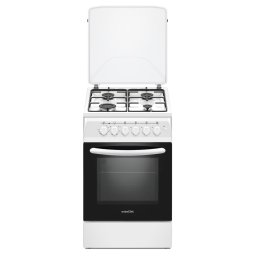 Aragaz NobelTek Cooking NLT 5604A/E1 Plita Pe Gaz Cuptor Electric Ventilator Aprindere Electrica Plita Iluminare Cuptor Alb