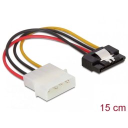 Cablu Alimentare Delock Molex 4-pini SATA HDD 15-pini 15cm