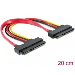 Cablu Date + Alimentare Delock SATA 22-pini M-M 20cm