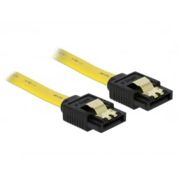 Cablu Delock SATA III 6 Gb/s Drept 70cm Galben