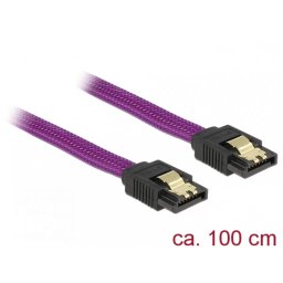 Cablu Delock SATA III 6 Gb/s 100cm Drept Premium Mov