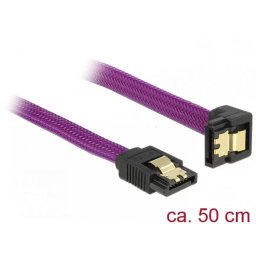 Cablu Delock SATA III 6 Gb/s 50cm Drept Unghi Premium Volet