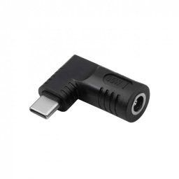 Adaptor AKYGA AK-ND-D09 USB Type C la DC 5.5 x 3.0mm + Pin 65W T-M Negru