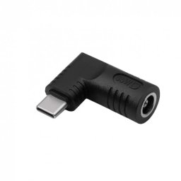 Adaptor AKYGA AK-ND-D04 USB Type C la DC 6.5 x 4.4mm + Pin 65W T-M Negru