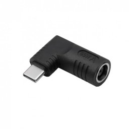 Adaptor AKYGA AK-ND-D17 USB Type C la DC 3.0 x 1.0mm 65W T-M Negru