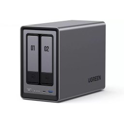 NAS UGREEN DXP2800-25369 Procesor Intel N100 Quad-Core 2-Bay 8GB DDR5 HDMI 4K (Diskless) Gri