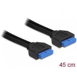 Cablu Delock USB 3.0 pin Header M-M 45cm Negru