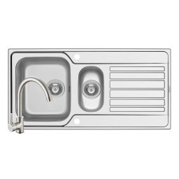 Chiuveta Pyramis Fedra Extra 100 SM si Baterie Bello Crom Inox