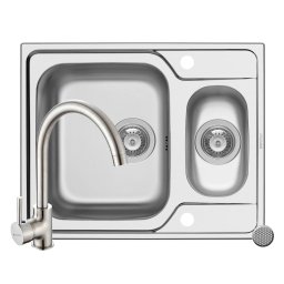 Chiuveta Pyramis Fedra Extra 62 LN Baterie Bello Crom Inox