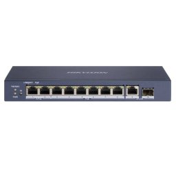 Switch Hikvision DS-3E0510HP-E fara Management 6x Poe Gigabit 2x Hi-PoE Gigabit 1x RJ45 Gigabit 1x SFP pana la 120W Gri