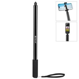 Suport Metalic pentru Selfie PULUZ PU641B Extensibil pentru Camera Video de Actiune Insta360 One RS/X2/X3/X4 Maxim 2M Negru