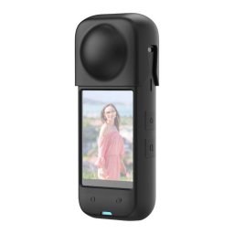 Husa Silicon PULUZ PU985B pentru Insta360 X4 Negru