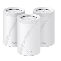 Sistem Wireless Mesh TP-Link Deco BE65 BE9300 x3 buc. Wi-Fi 7 Tri-Band 4x LAN 574 + 2880 + 5760 Mbps Alb