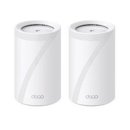 Sistem Wireless Mesh TP-Link Deco BE65 BE9300 x2 buc. Wi-Fi 7 Tri-Band 574 + 2880 + 5760 Mbps Alb