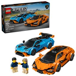 LEGO Lamborghini Revuelto si HuracÃ¡n STO Numar piese 607 Varsta 10 + ani