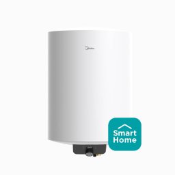 Boiler Electric Midea Seria Lume D50-15EFG Model Cilindric 50L Control Inaltime 71.5cm Electronic Wifi 1500W Alb