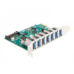 Controller Delock PCI Express x1 Card 7 x External USB 5 Gbps Type-A Socket USB
