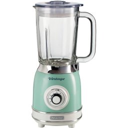 Blender Ariete vintage glass mug, stand mixer (light green/cream)