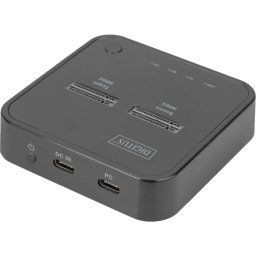 Statie de Andocare Digitus DA-71545 Dual M.2 NVM SSD 1x USB-C 3.2 Gen 1 ABS Negru
