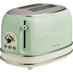 Prajitor de paine Ariete Vintage Toaster 155 (light green, 810 watts, for 2 slices of toast)