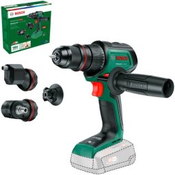 Bosch Bosch Powertools Cordless Drill AdvancedDrill 18V-80 QuickSnap Solo + accessories (green/black, without battery and charger, POWER FOR ALL ALLIANCE)