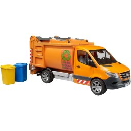Jucarie BRUDER MB Sprinter municipal garbage truck, model vehicle