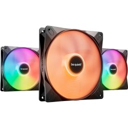 be Be quiet! quiet! Light Wings LX 140mm PWM high-speed triple pack, case fan (black, pack of 3)