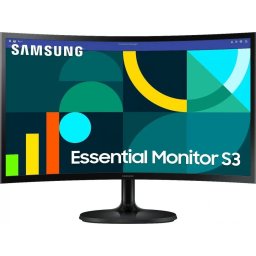 Monitor Samsung Essential S3 S24D364GAU - 24 - black, FullHD, VA, 100 Hz, curved, 100Hz panel
