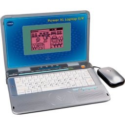 Jucarie Interactiva pentru Copii Vtech Power XL Laptop E/R Limba Germana Varsta 7 Ani+ Argintiu