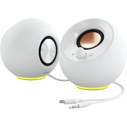 Creative Creative Labs Pebble SE, PC speakers (white, Bluetooth 5.3, USB-C, jack, RGB)
