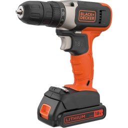 Masina de gaurit Black+Decker cordless drill/screwdriver BCD001C1, 18Volt (orange/black, Li-ion battery 1.5Ah)