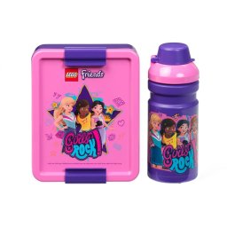 Room Room Copenhagen Copenhagen LEGO Lunch Box Set Friends (purple/pink, 2 pieces, with drinking bottle)