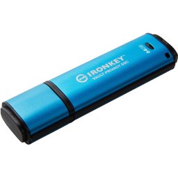 Memorie USB Kingston IronKey Vault Privacy 50 64GB USB-C Blue