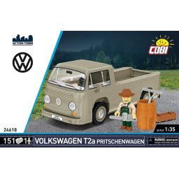 Set de Construit Cobi Volkswagen T2a Pritschenwagen 151 Piese Varsta 6 Ani+
