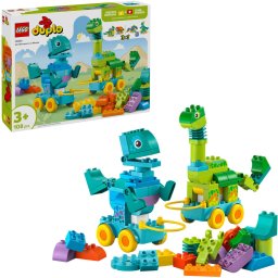 LEGO DUPLO Dinozauri pe roÅ£i 3 Ã®n 1 Numar piese 108 Varsta 3 + ani