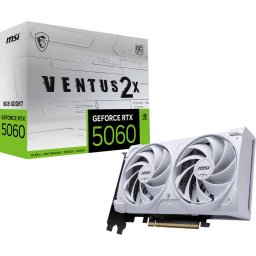 Placa video MSI GeForce RTX 5060 VENTUS 2X OC WHITE 8G, graphics card DLSS 4, 3x DisplayPort, 1x HDMI 2.1