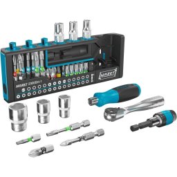 Hazet SmartHolder 2300SH-1, socket and bit set 1/4" black, 39 pieces, including fine-tooth reversible ratchet