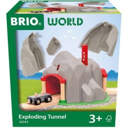 BRIO Ravensburger World World Tunnel with Explosive Function, Railway