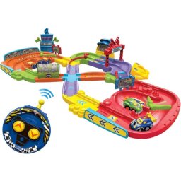 Pista de Masinute RC Vtech Tut Tut Baby Flitzer cu Telecomanda Sunete si Cantece in Limba Germana Varsta 1 - 5 Ani Multicolor