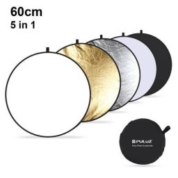 Set Placi Reflectoare pentru Studio Foto PULUZ PU5111 Photo Blend 5-in-1 Diametru 60CM cu Husa