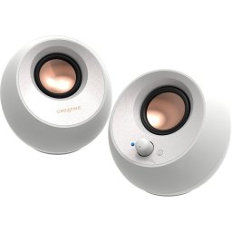 Creative Creative Labs Pebble V3, PC speakers (white, Bluetooth, USB-C, jack)