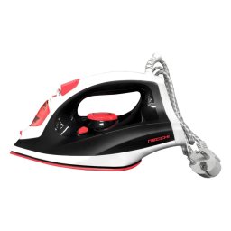 Fier de Calcat cu Abur Necchi NCL-668 Rezervor 0.28L Talpa Ceramica Control Temperatura Functie Dezumidificare Abur Variabil 2600W Alb/Negru/Rosu