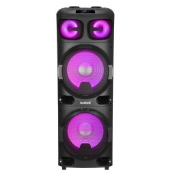 Boxa Portabila Samus Phoenix 15 Bluetooth FM Radio Iluminare Negru